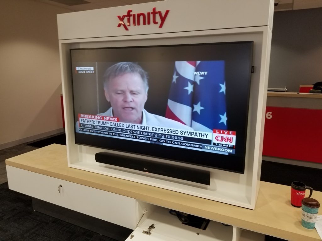 Digital menu board install